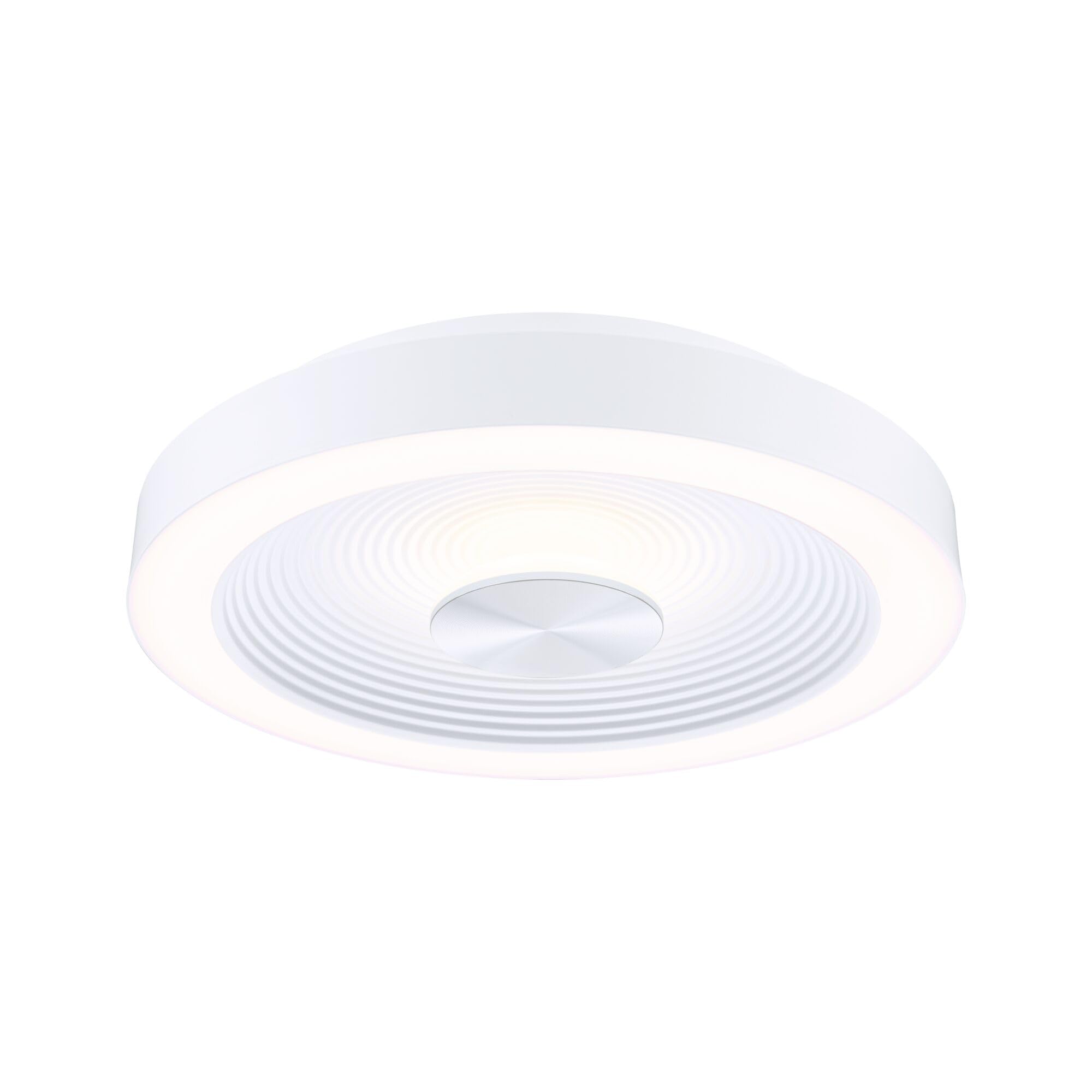 Paulmann Led Ceiling Lamp Volea, White/Silver Ø 32 Cm Ip44 Dimmable