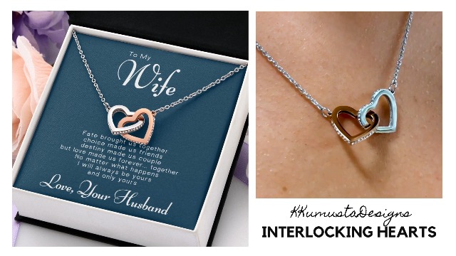 VIRAGIL Collar "To My Wife From Husband With Heartfelt, Sugar Spring Wife", Collar De Mujer De Parte Del Marido, Regalo De Alma Gemela Para Ella, Regalo De Cumpleaños Para Mujer, Regalo De