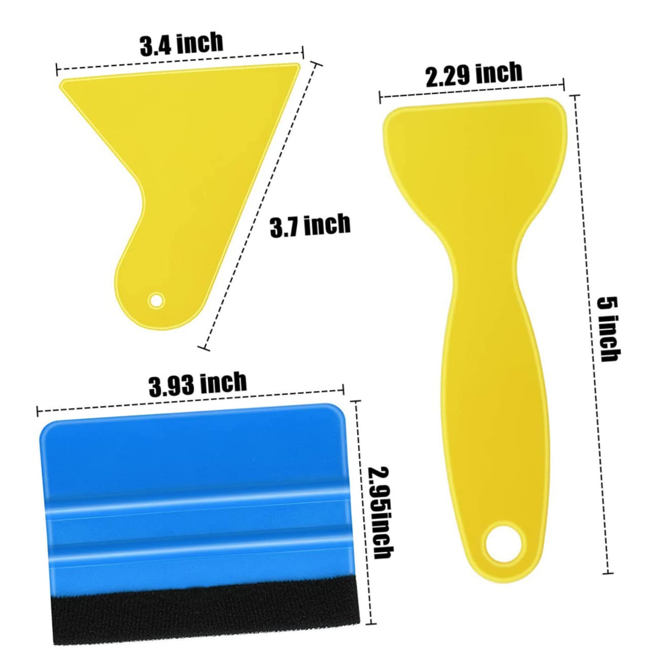 HOLIDYOYO 1Set Car Vinyl Wrap Tool Kit Durable Film Installing for Window Tinting and Protection Includes Squeegee Razor and Spray Bottle for Projects