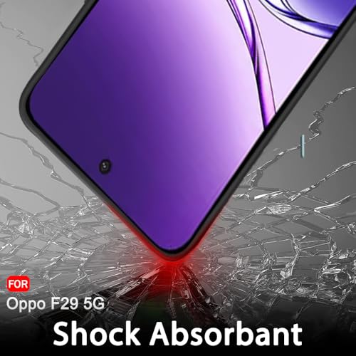 Image of TheGiftKart Sleek Back Cover Case for Oppo F29 5G | Slim Fit Protective Design | Ultra Matte Finish | Camera Protection Bump | Soft Silicon Back Cover Case for Oppo F29 5G (Silicone, Black)