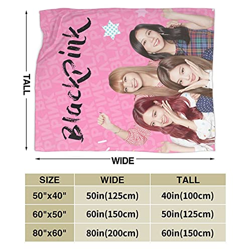 Modern Fleece Bed Blankets, Pink Band Groups Christmas Throw Blankets, Washable Super Cozy Thick Blanket For Kids Chair Beach 60X50 Inch #TOP2