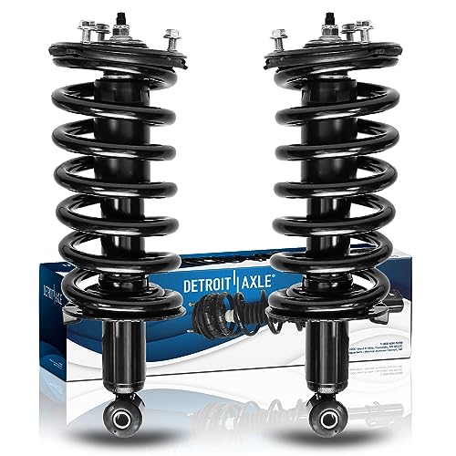 Image of Detroit Axle - 4WD 2 Front Struts for Nissan TITAN Pathfinder Armada INFINITI QX56 Complete Struts w /Coil Springs Replacement Quick Install Ready Strut Shock