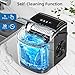 Antarctic Star Ice Maker Countertop, Portable Ice Machine with Carry Handle, 26Lbs Per Day, 9 Cubes Ready in 6 Mins, Self-Cleaning Ice Makers with Ice Scoop and Basket for Kitchen/Office/Party (Black)