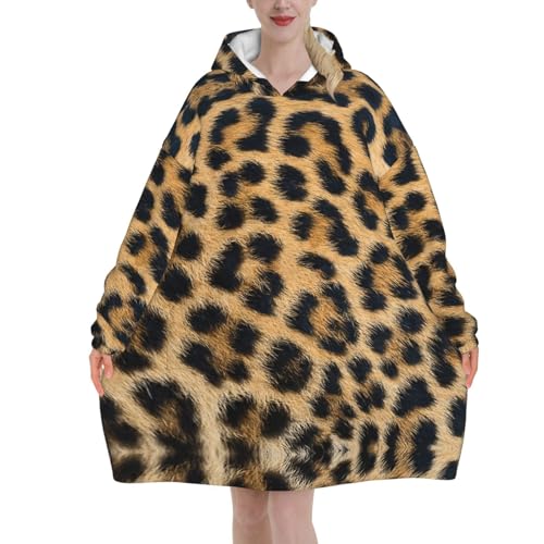 Couverture à capuche léopard EdWal pour vos soirées d'hiver cocooning
