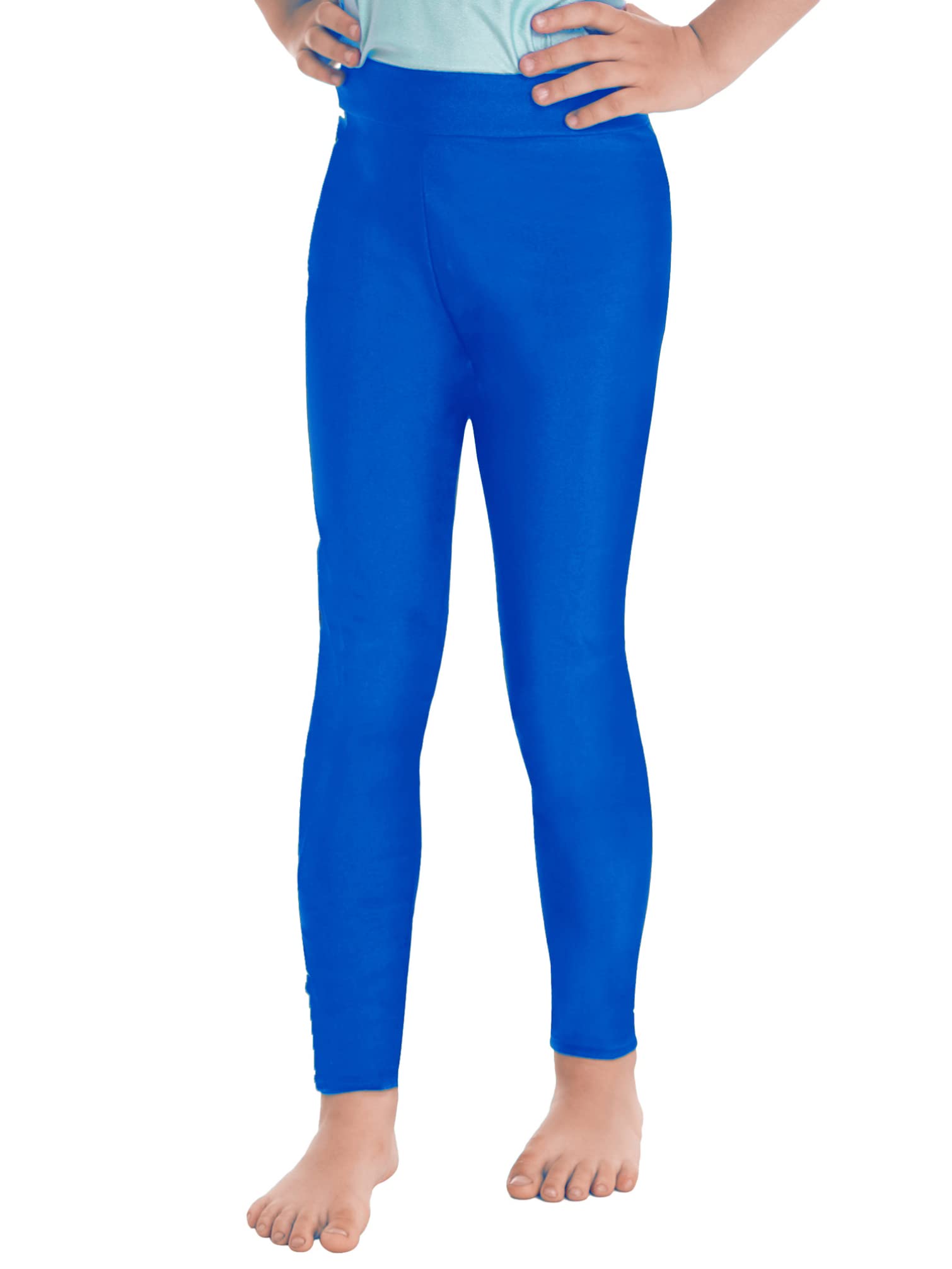 TiaoBug Maillot De Baile Gimnasia Para Niña Leotardo Manga Larga Y Leggings Cortos Elásticos + Banda Para El Cabello Mono Deportivo Elástico