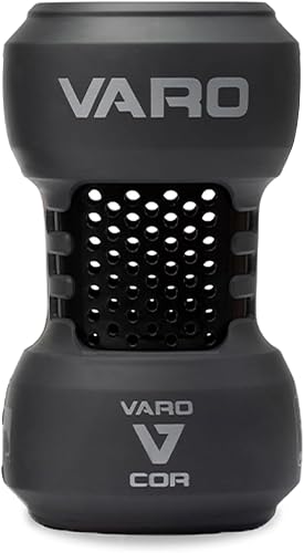 Varo COR Bat Training Weight, 20oz, for Baseball (MLB Authentic) - Classic Weight Feel - Improve Your On-Deck Swings and Power, Cushion Fit Eliminates Abrasion on the Bat, Black/Graphite/Silver