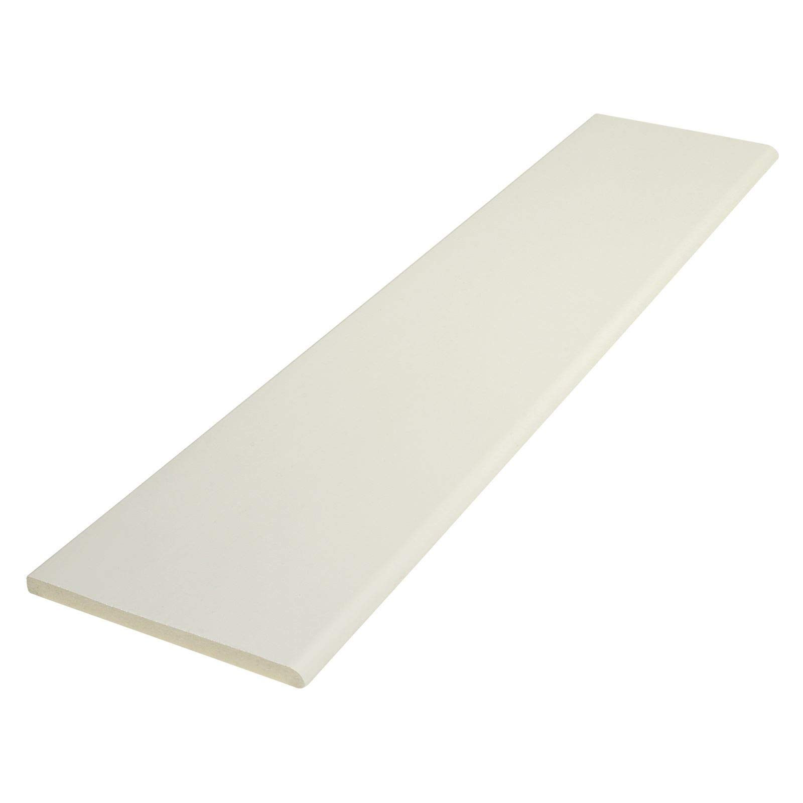 Pencil Round Architrave uPVC Plastic Finishing Trim Moulding (2.5m) - 95mm, White