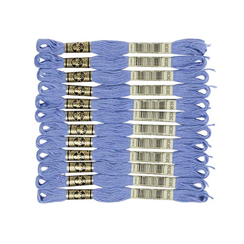 Image of DMC 6-Strand Embroidery Cotton Floss, Medium Lavender Blue