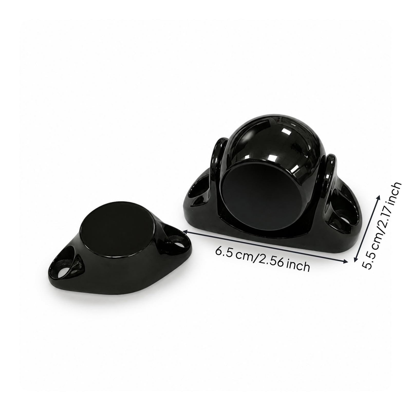 Colcolo Fermaporta in Acciaio Inox Porta Fermo Supporto Paracolpi Bloccaporte Pesante Cupola Finitura Nera Design Compatto Antinciampo Integrazione Moderna Adatto per Spazi Ridotti