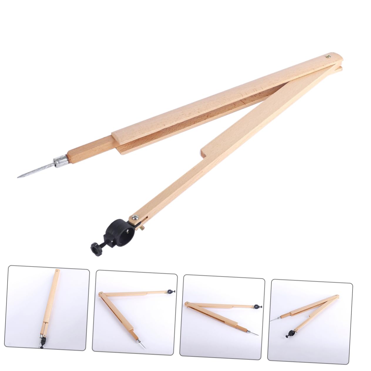 SHINEOFI 5 Piezas Brújula De Madera Brújula De Dibujo Escolar Herramienta De Enseñanza De Los Maestros Ajuste De La Enseñanza De Las Matemáticas Brújula Multiusos Brújula De Haz Planchar