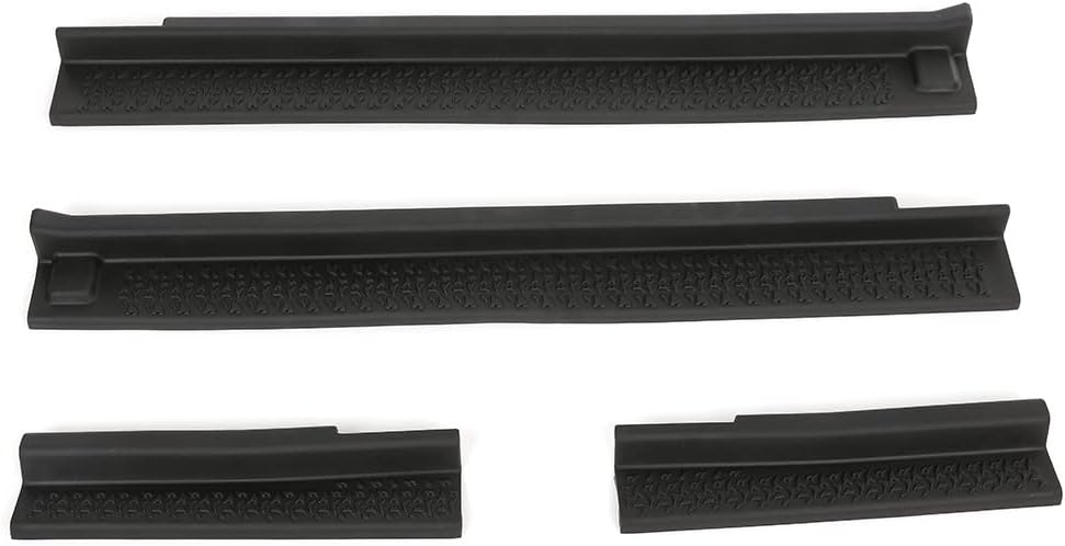 PIT66 All Terrain Entry Guard Kit, Compatible with 2007-2018 Jeep Wrangler JK Unlimited 4 Door Black