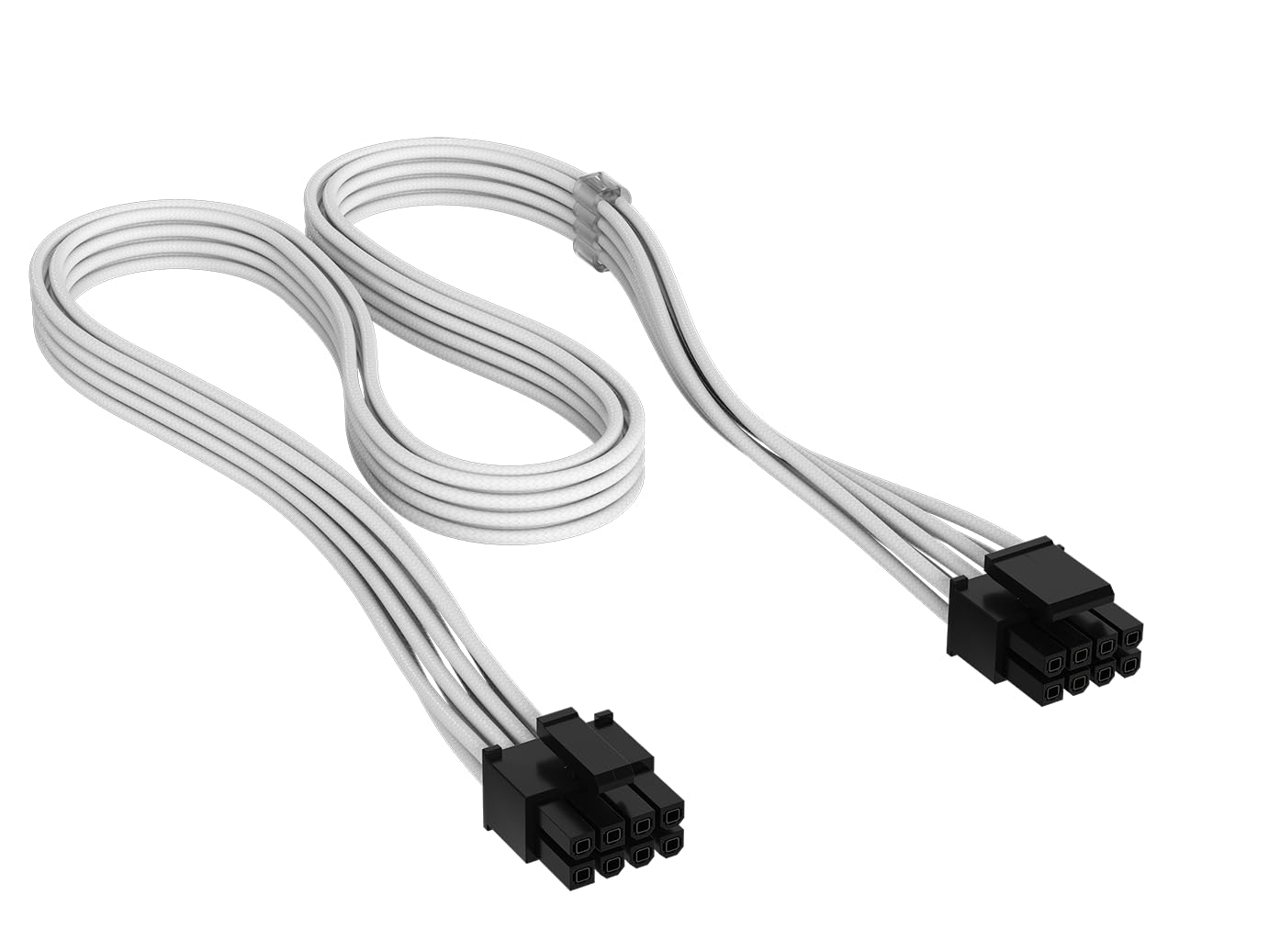 Corsair Corsair Elite Premium Type 4 Individually Sleeved EPS/ATX12V (4+4) 8-Pin PSU Cable – Low-Profile Cable Combs, Triple-Mesh Paraco