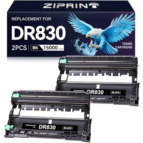 Tambour DR830 ZIPRINT lot de 2 unités pour imprimantes Brother HL-L2460DW et MFC-L2820DW
