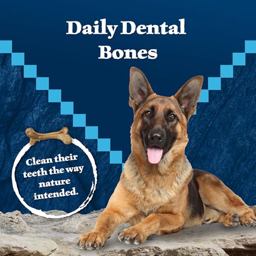 Blue Buffalo Wilderness Wild Bones Grain-Free Dental Chews Dog Treats, Large, 27-oz Bag, (Pack of 2) - image 3