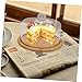 PRETYZOOM 1set Glass Cake Cover with Tray Multi-use Dessert Display Dome Cold Easy to Clean for Parties Events Cake Protective Cover for All Occasions