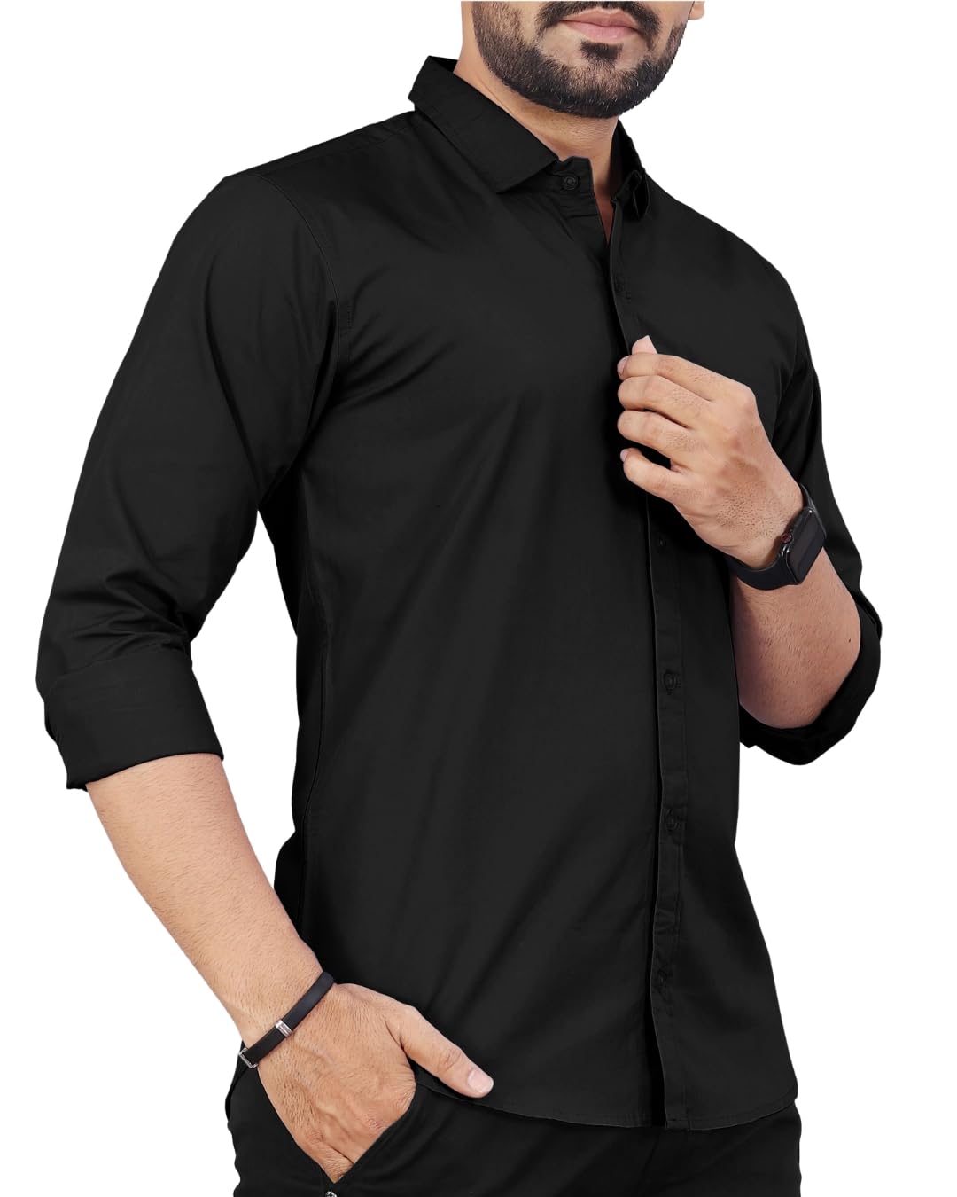 Men's Cotton Full Sleeve Shirt | Regular Fit Casual & Formal Wear with Patch Pocket-image-18