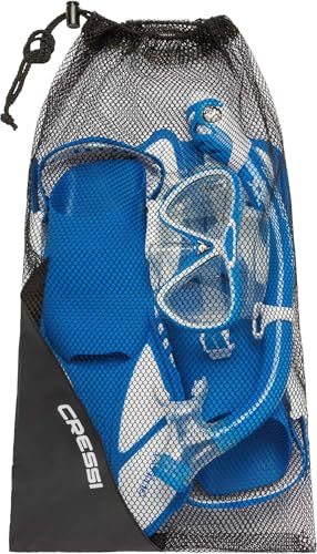 Cressi Youth Snorkel Set para Niños de 3 a 8 años - Aletas Cortas Ajustables, Máscara de Silicona, Snorkel Seco - Mini Bonete Pro Dry Set miniatura 6