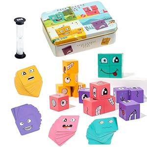 3D Wooden Face-Changing Puzzle, Magic Cube Game