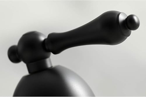 Miniatura 7 de Kingston Brass KS3962AL Restauración grifo de lavabo generalizado con manija de palanca de metal, latón pulido, centro ajustable de 8 pulgadas