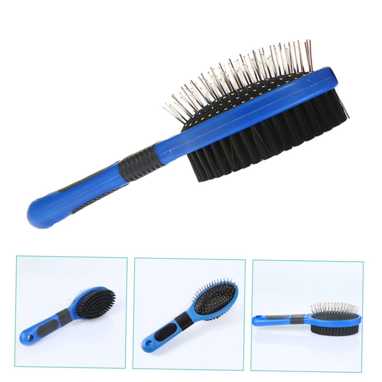 FOMIYES 3pcs Pet Hair Remover Double-sided Comb for Cats Dog Grooming Brush Easy to Use Safe Material