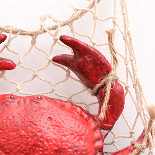 Imikeya Crab Decoration For Wall Resin Artifical Crab Ornament Model Creative Sculpture Wall Hanging Decoration Seafood For Home Kitchen Wall Decoration #TOP6