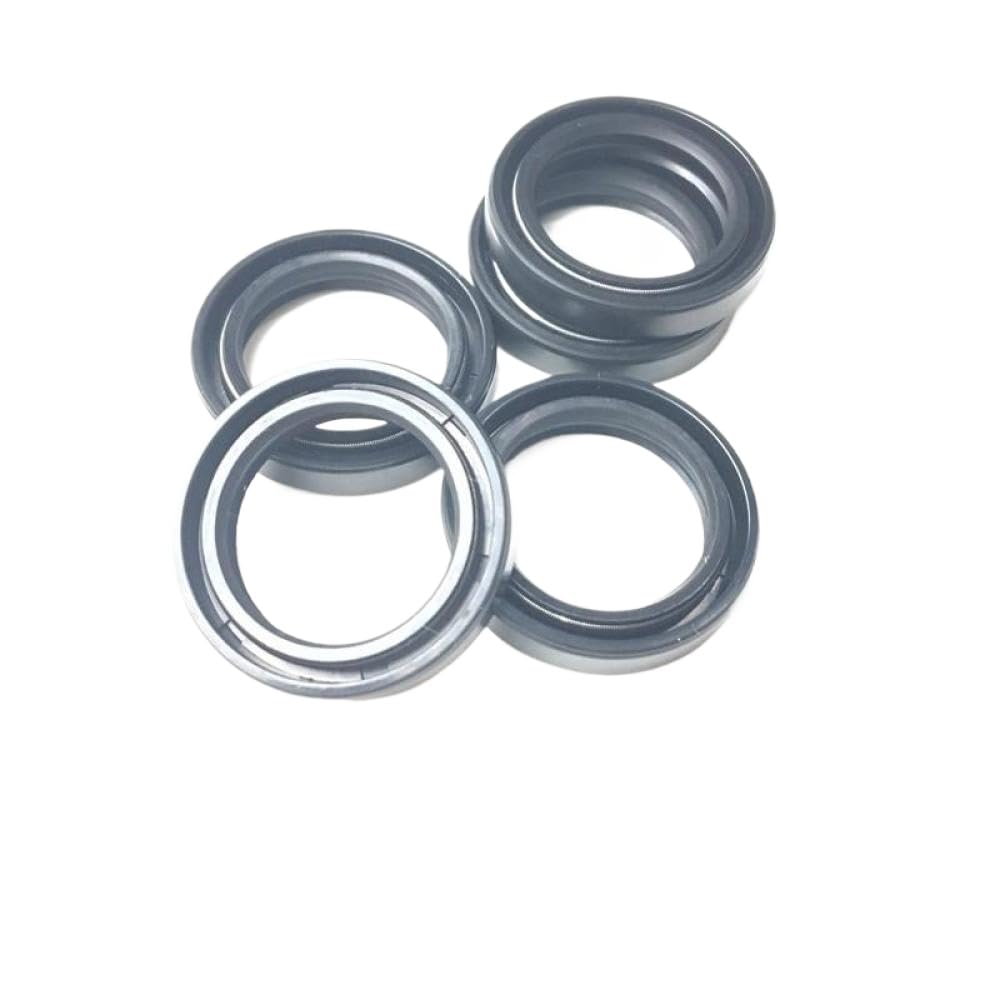 Paraolio per albero TC-6 * 22 * 8 Doppio labbro rivestito in gomma con molla a giarrettiera 6mm X 22mm X 8mm 20 pezzi