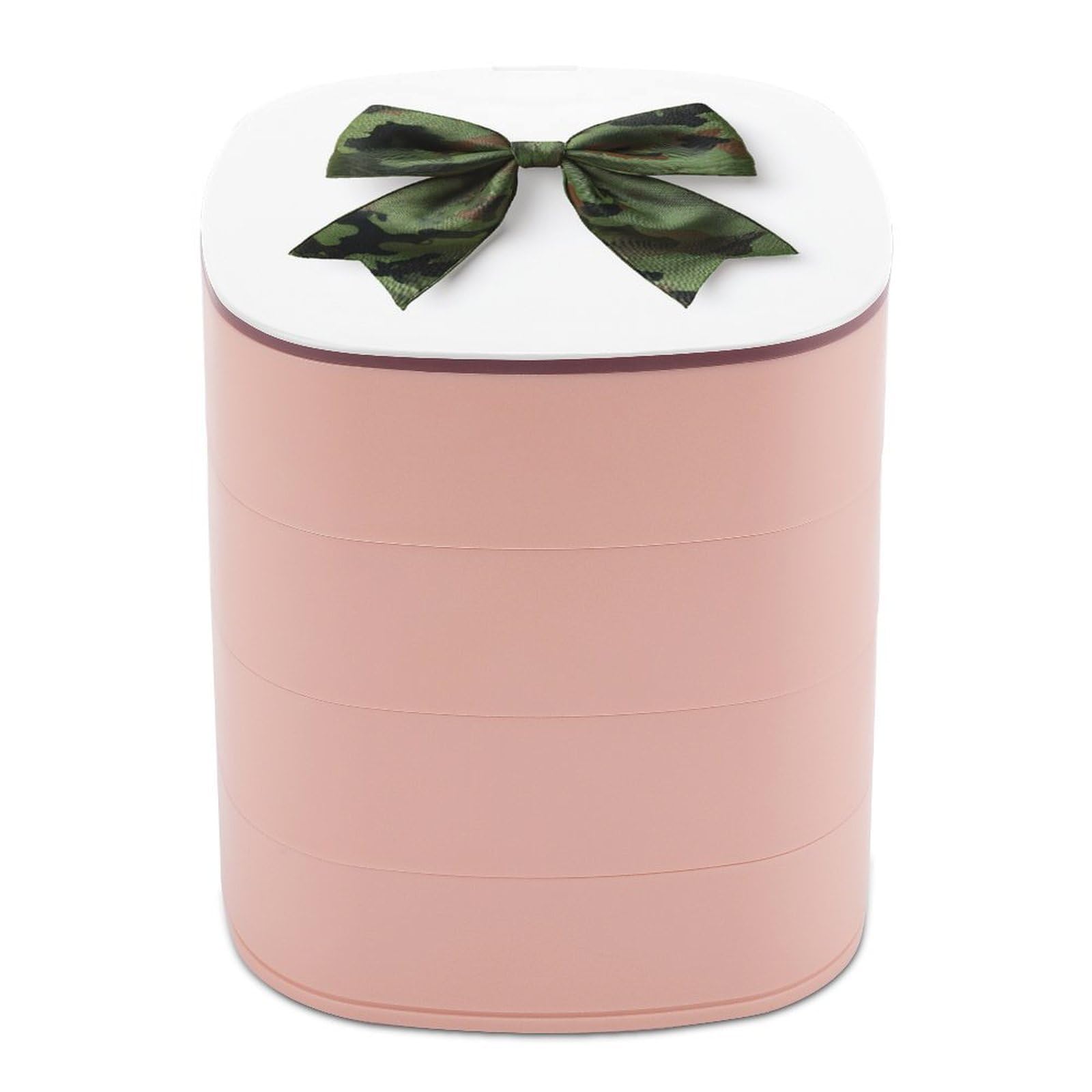 Boîte à bijoux rotative et grand organisateur de boucles d'oreilles