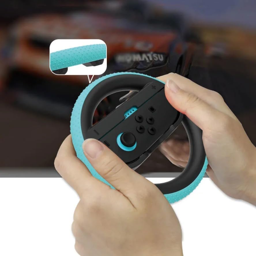 Racing Steering Wheels for Switch 2 Console Controller Handle Grips for NS 2 Joystick Gaming Accessories (Wheels)
