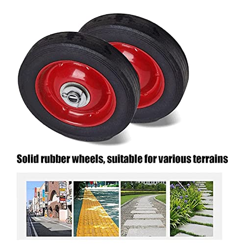Carretilla plegable portátil con ruedas de goma y 200kg miniatura 5