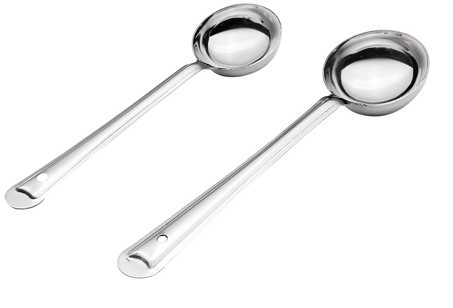 RJ kitchenware Store Stainless Steel Basting/Serving Ladle Set (2 Pieces) Premium Stainless Steel Kitchen Tools Set for Cooking, Set