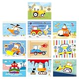 OPVYAEU 10 Piezas Kit Manualidades Niños, Pegatinas 3D Goma EVA Niños, Mosaic Kits para Niños, Juego DIY Niños, Pro Astronauto Thema, como Regalo para Cumpleaños Infantil