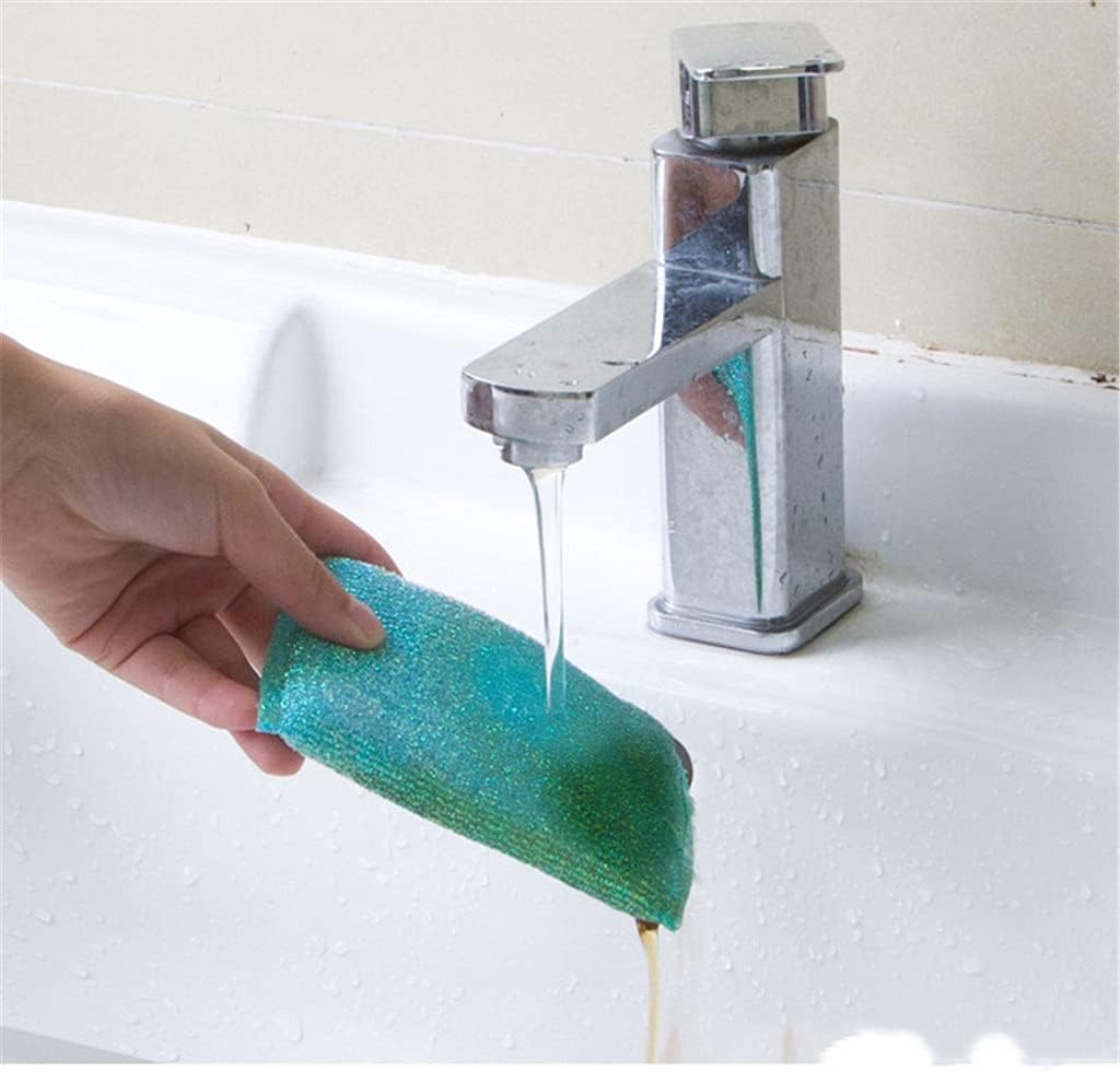 Dish Clothlazy Rag Kitchen Dishwashing Scouring Pad Housework Cleaning Absorbent and Non-linting Hand Towel 10pcs