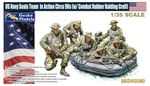 Maquette de collection Navy Seals et canot de combat des années 90 par Gecko Models