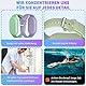 [2 Stück] GPS Tracker Armband für Samsung, Weiches Silikon GPS Tracker Verstecktes wasserdichtes Armband, Das verstellbare Band ist mit dem Samsung Galaxy SmartTag2 (2023) kompatibel - Grün + Lila