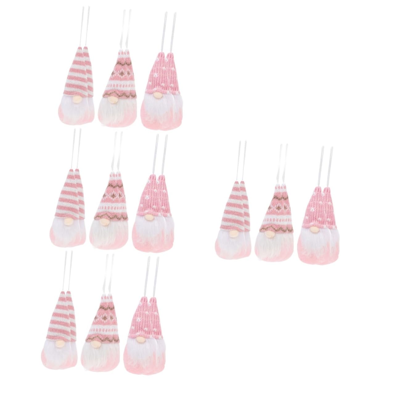 TOPBATHY STK Weihnachtspuppe GNOME Weihnachtsschmuck Weihnachtszwerge Dekorationen Weihnachtsblume Weihnachtsgesichtslose Plüsch Weihnachtsschmuck Wichtelanhänger Rosa Stoff