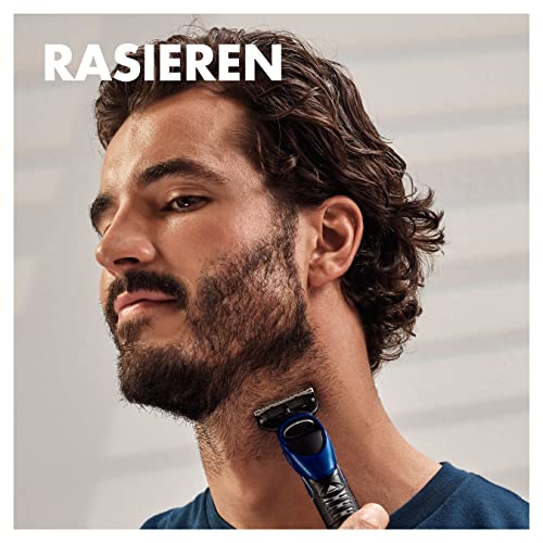 Gillette 4in1 Präzisions-Styler mit Barttrimmer + Rasierer + Rasierklinge + 3 Kammaufsätze, Geschenk Männer , (1er Pack) - Image 3