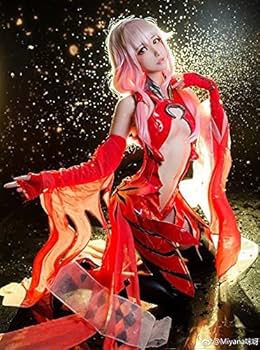 【即納フルセット】ギルティクラウン 楪いのり コスプレ衣装+ウィッグ+靴+髪飾り Amazon.co.jp: ギルティクラウン 楪いのり 戦闘服 コスプレ衣装