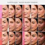 Saie SuperSuede Baked Blush - Talc-Free Powder Blush for Cheeks Infused with Hyaluronic Acid, Glycerin + Squalane - Hydrating Face Makeup for a Natural, Diffused Flush of Color - Mia (0.1 Ounce) - Image 4