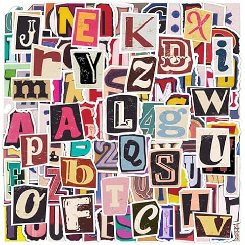 Autocollants Alphabet DKDDSSS 152 Pcs Cover