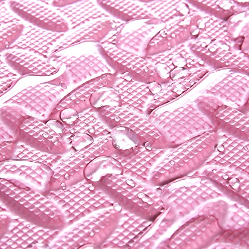 Tamiplay 16 Tiles, 0.4 Inch Thicked Interlocking Floor Mats with Solid Colors, Squares Baby Play Mat, EVA Foam Puzzle Floor Mat Foam Mats for Kids, Baby, Toddlers (Beige/Pink) by Tamiplay - Image 4