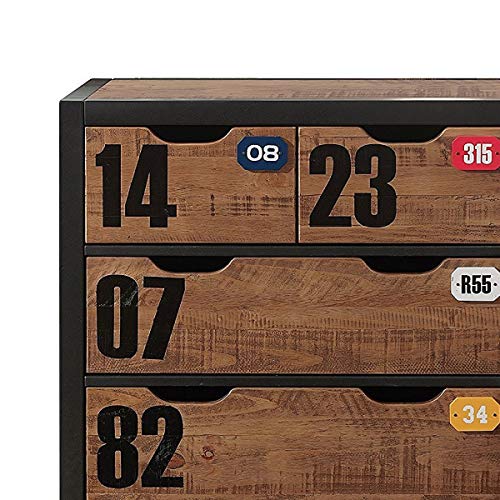 Vipack Alex Commode 3 TIROIRS, Massif, Pin Nature Cover