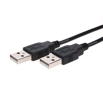 USB 2.0 Type Cable A Male to A Male Black/White 3Ft, 6Ft, 10Ft, 15Ft 6FT, Black