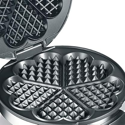 GRAEF Waffeleisen Hörncheneisen WA80 Edelstahl, Herzchenform, Kabelaufwicklung mit Steckerhalter, Platzsparendes Format, Antihaftbeschichtung – Bild 6