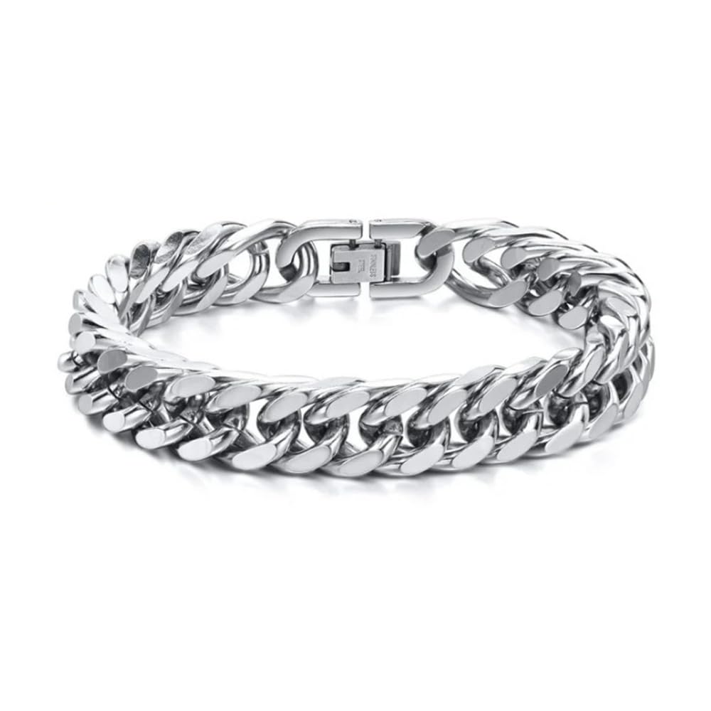 - Cuban Link Bracelet for Men -8mm/10mm width,19/21/23cm Stainless Steel Mens Bracelets, Gift for Men women