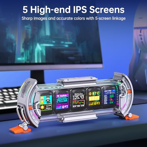 Image of Divoom Times Gate Silver+Pixoo 64，RGB LED Display, Pixel Cyberpunk Gaming Setup Digital Clock with Smart APP Control, and 64x64 LED Panel Display Frame for Home Decor /Social Media Fans Counter