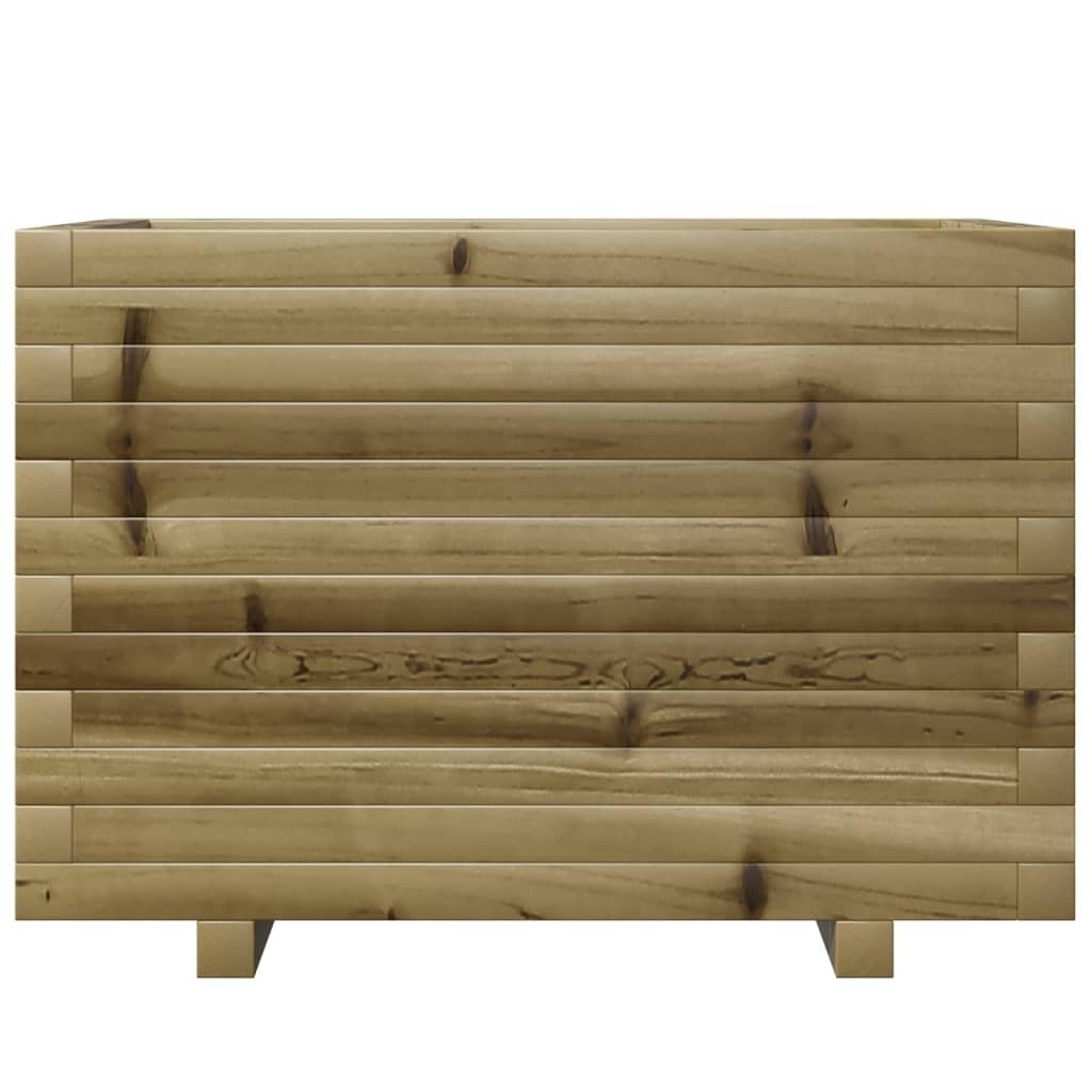 Fioriera in legno di pino impregnato in autoclave, 70 x 40 x 49,5 cm, fioriera in legno per giardino e terrazza