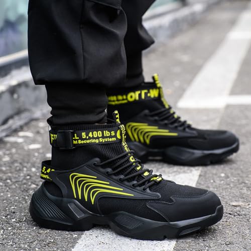 Image of Nutropa Steel Toe Shoes for Men Women Work Safety Footwear Lightweight Breathable Comfortable Industrial Construction Sneakers