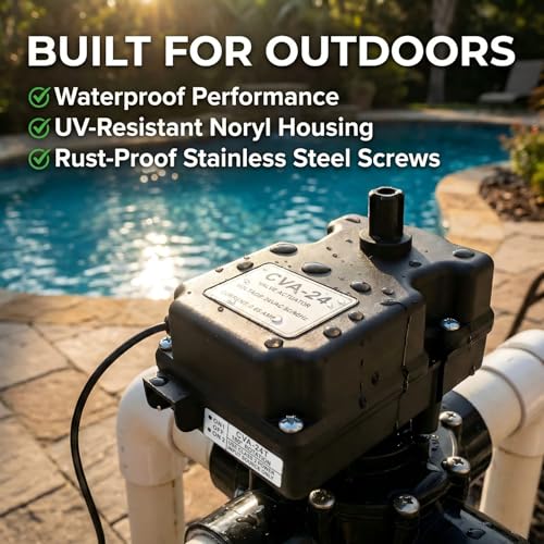 fetomc CVA-24T Pool Valve Actuator - Replacement for Model 263045 24VAC Automatic Diverter for Pool/Spa Combinations - 15ft Cord, 3-Port Valve Motor, Compatible with EasyTouch/IntelliTouch/Compool by fetomc - Used condition - Image 6