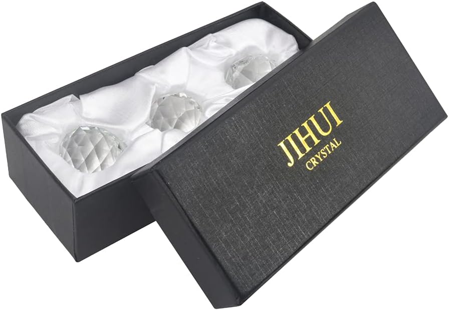 Crystal Ball Prisms Suncatcher Window Decorative Prism Rainbow Maker Feng Shui 40mm/1.57 inches Clear Pack of 3 : Patio, Lawn & Garden
