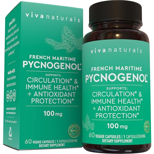 Viva Naturals Pycnogenol - 100mg French Maritime Pine Bark Extract